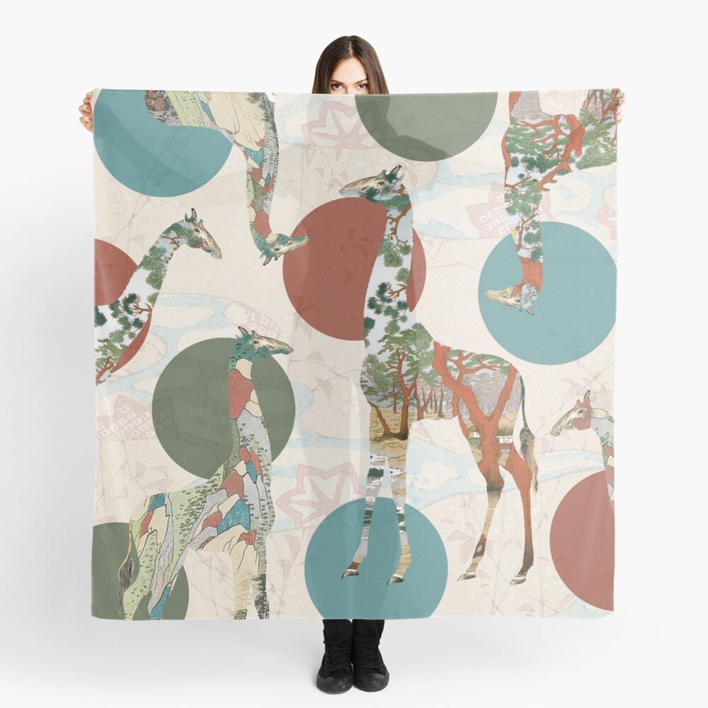 Giraffe Polka Scarf