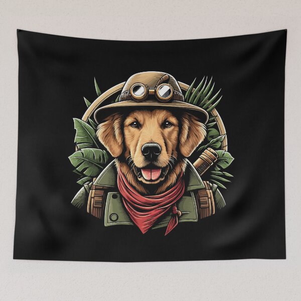 Item preview, Adventurous Pup Explorer Labrador designed and sold by Quirky Shirts.