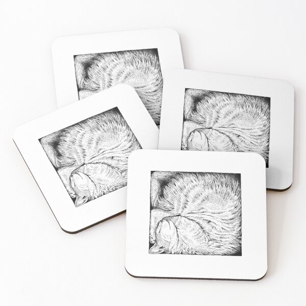 Item preview, Favorite Spot Cat Sleeping in Box designed and sold by HabbyArt.