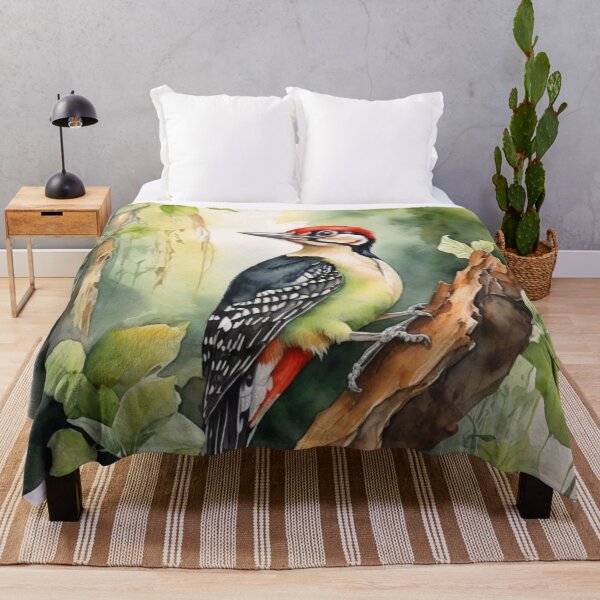 Item preview, Woodpecker watercolor painting  designed and sold by shokA Design.
