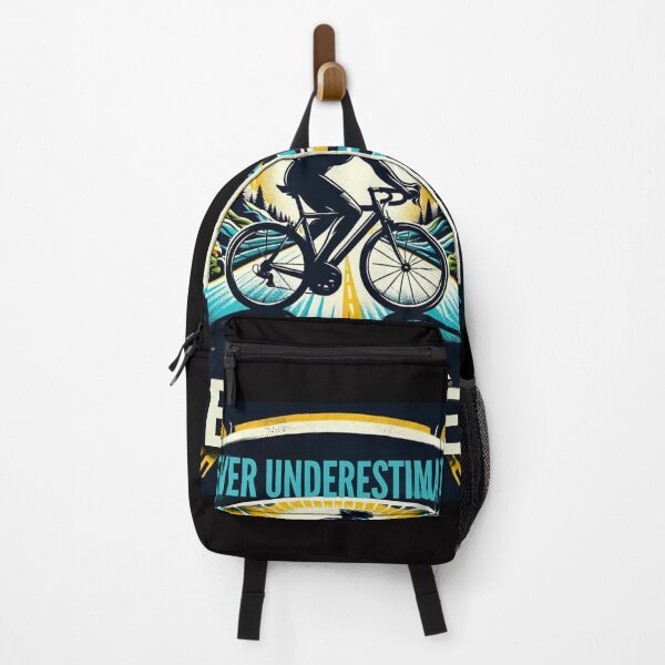 Item preview, Never Underestimate the Power of an Old Cyclist - Motivational Bike Design designed and sold by Triathlongram.
