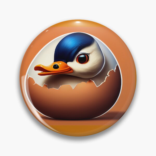 Item preview, Adorable Duckling: A Sweet Illustration Inside an Eggshell Digital Art designed and sold by WASABIgreen.