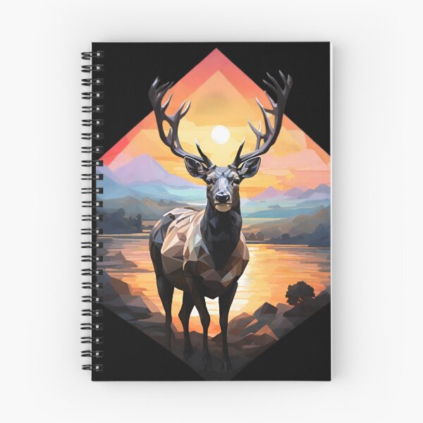 Item preview, Black Fallow Deer / Polygon Art designed and sold by PolygonPinnacle.
