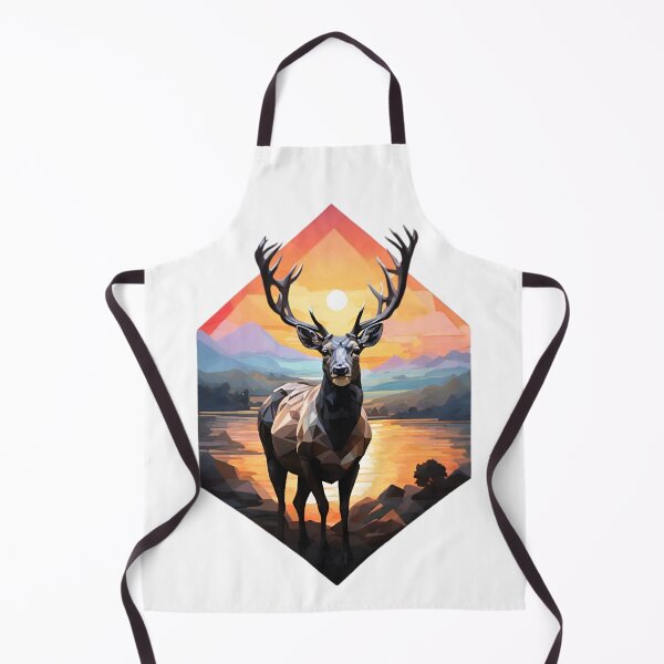 Item preview, Black Fallow Deer / Polygon Art designed and sold by PolygonPinnacle.