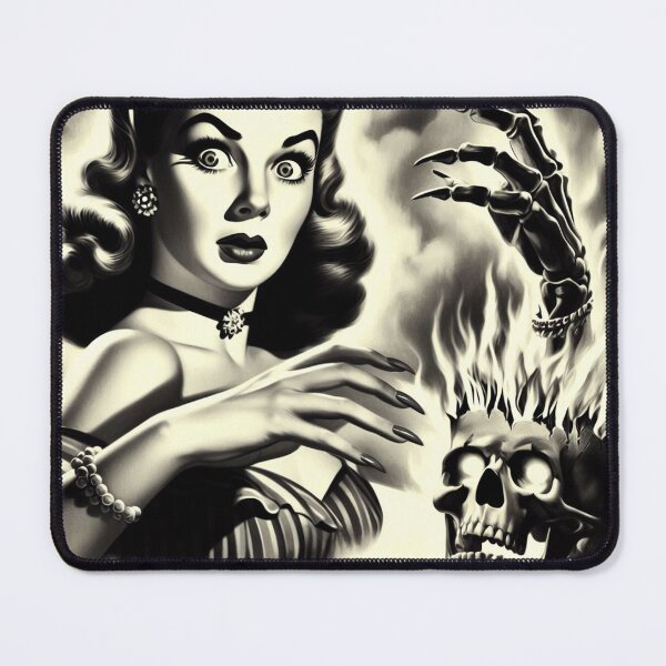 Item preview, Creepy Vintage Woman designed and sold by PulpVintage.