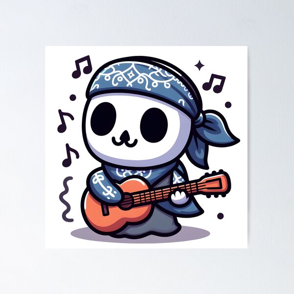 Item preview, Kawaii Breezy Lich With Bandana designed and sold by CanvasCutie.