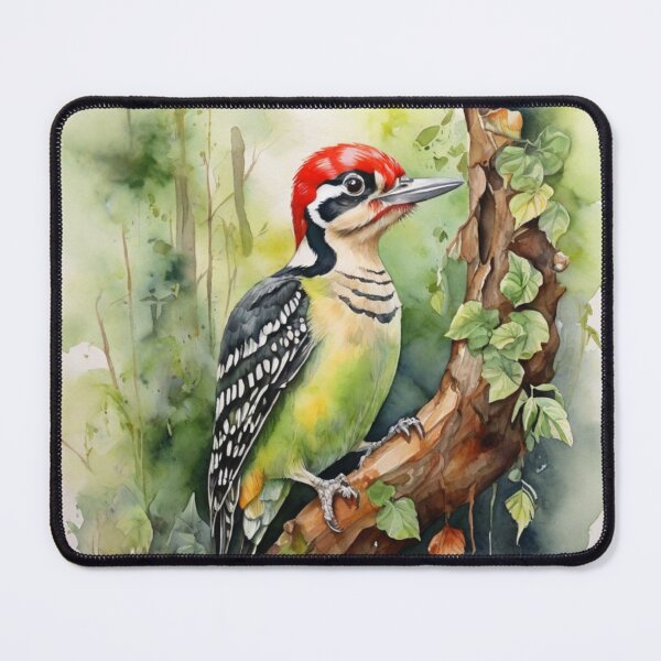 Item preview, Woodpecker watercolor painting  designed and sold by shokA Design.