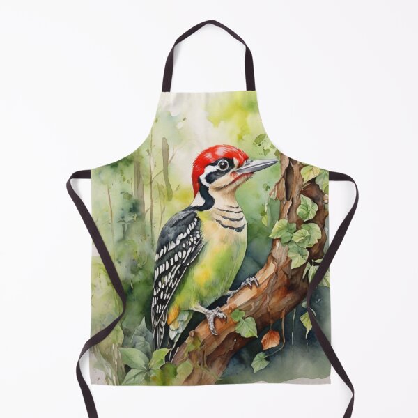 Item preview, Woodpecker watercolor painting designed and sold by shokA Design.