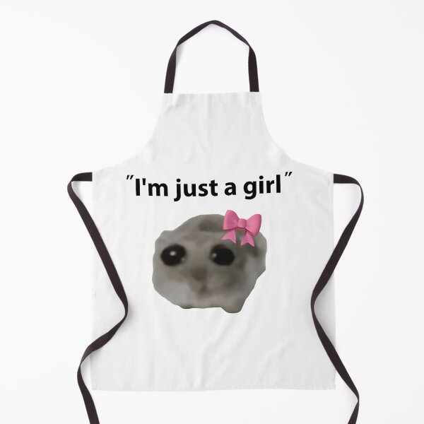 Item preview, funny i'm just a girl meme hamster sad trend designed and sold by NovaCarter.