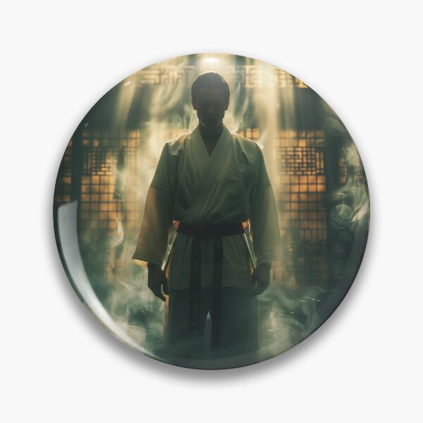 Artikelvorschau, Porträt eines Karateka-Mannes im Schattenspiel entworfen und verkauft von Fantasyplus.