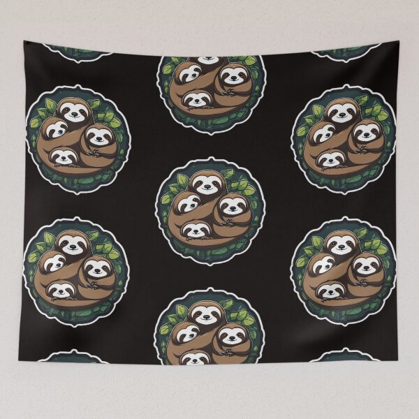 Item preview, Sloth family  designed and sold by JIGUWORLD.