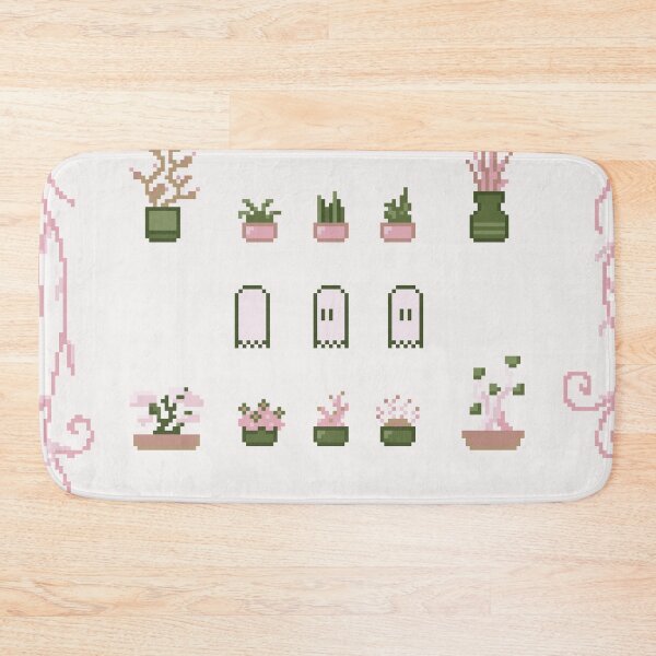 Item preview, Pixel Art Plants Set Pink designed and sold by muffineshipster.