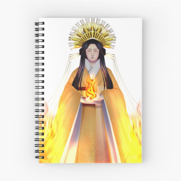 Item preview, Sun Goddess Amaterasu - white background w lighting designed and sold by Leeh-designs.