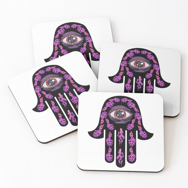 Item preview, Cool Purple Ojo que todo lo ve Mano de Hamsa designed and sold by hamsasoul.