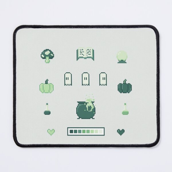 Item preview, Pixel Art Witch Set Green designed and sold by muffineshipster.