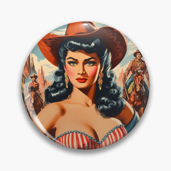 Item preview, Vintage Country Western Pin-up designed and sold by PulpVintage.