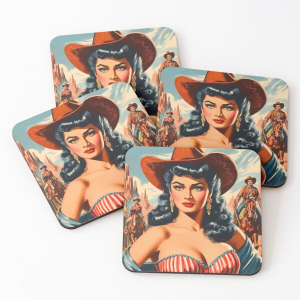 Item preview, Vintage Country Western Pin-up designed and sold by PulpVintage.