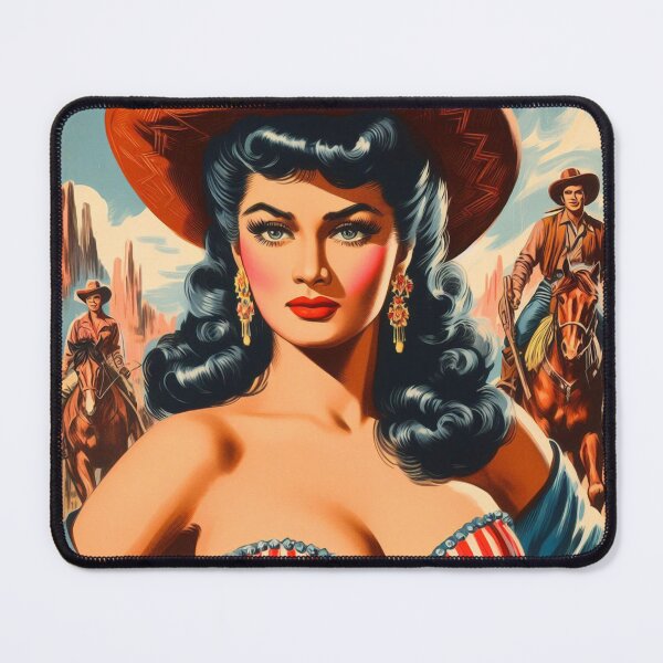 Item preview, Vintage Country Western Pin-up designed and sold by PulpVintage.