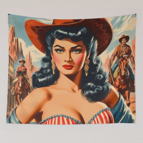 Item preview, Vintage Country Western Pin-up designed and sold by PulpVintage.