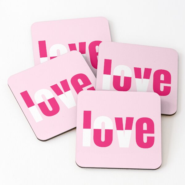 Item preview, Love Pink Red White Word designed and sold by Jeallan Designs.