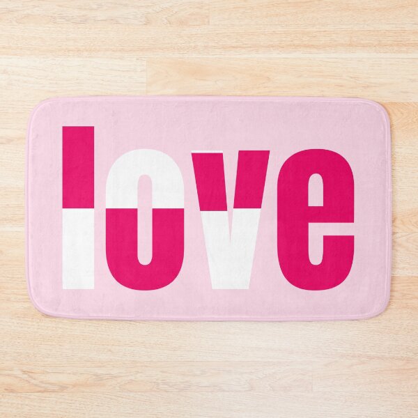 Item preview, Love Pink Red White Word designed and sold by Jeallan Designs.