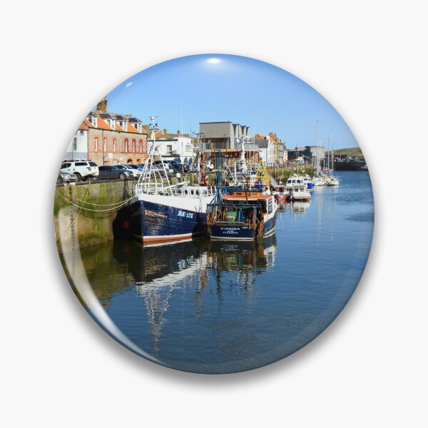 Item preview, Colourful Fishing Boats in Eyemouth designed and sold by Kasia Design.