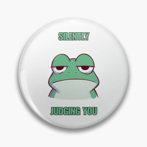 Item preview, Silently Judging You Frog designed and sold by LemuellTrends.