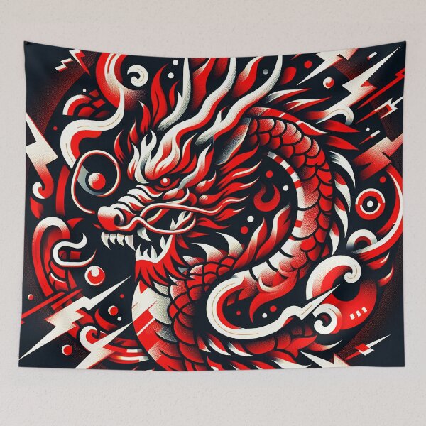 Item preview, Lightning Chinese Dragon Motif designed and sold by zzz888.