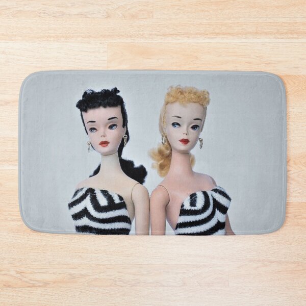 Item preview, 1950s twins doll poster mask toys print designed and sold by mystic lady vintage art and fashion designs.