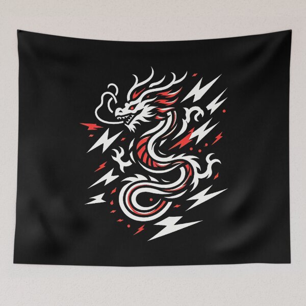 Item preview, Chinese Dragon Patterns in Lightning designed and sold by zzz888.