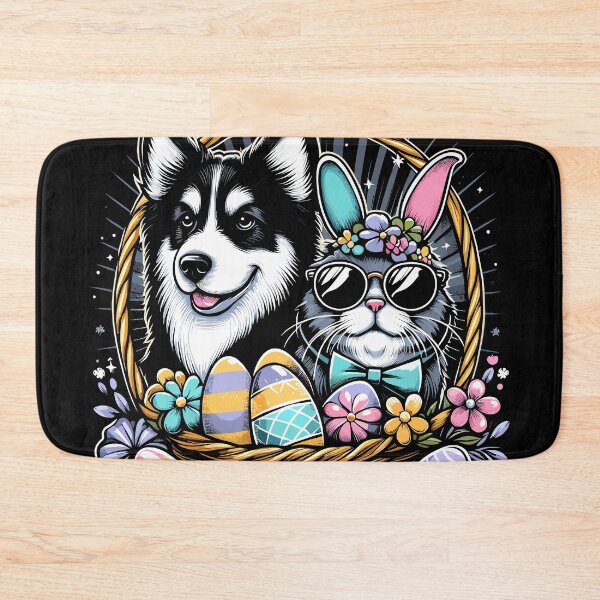 Item preview, Paw-some Easter Basket Duo Cat And Dog designed and sold by Quirky Shirts.