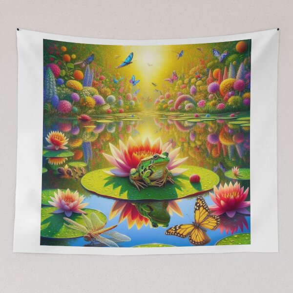 Item preview, Rainforest Jester - Frog's Playful Antics designed and sold by ProgressMagnet.
