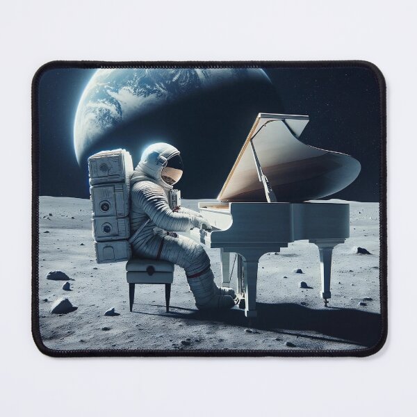 Item preview, Astronaut Playing Piano on Moon designed and sold by Fun-N-Cool-Tees.