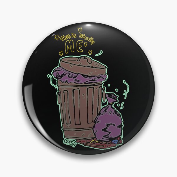Item preview, Dark and Gritty This Trash is Literally Me Garbage Can designed and sold by Michael Stewart.
