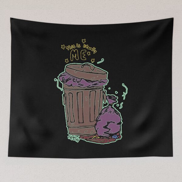 Item preview, Dark and Gritty This Trash is Literally Me Garbage Can designed and sold by Michael Stewart.