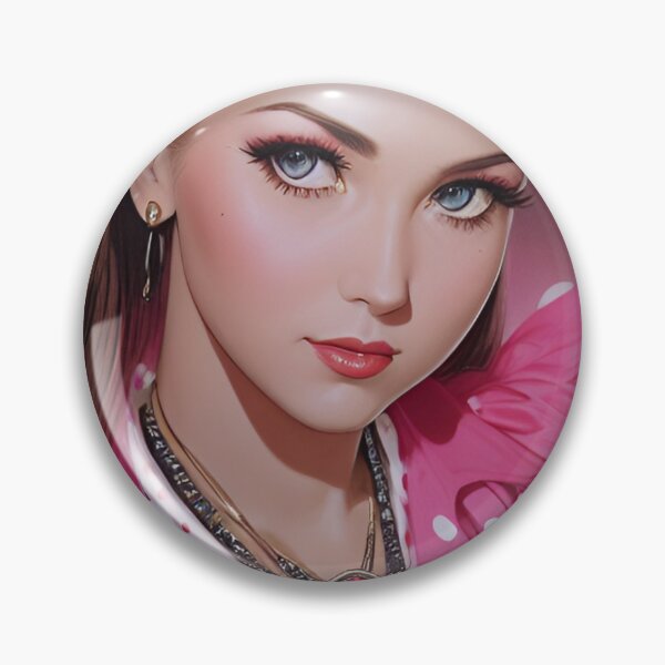 Item preview, Woman's Day - Blonde lady in pink dress with polka dots designed and sold by lusiakotowska.