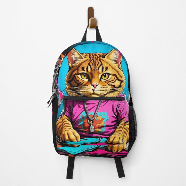 Item preview, Meet Whisker "Dude" McSwagger, the Not-Your-Average Tabby Cat of the 1980s designed and sold by markmm9.