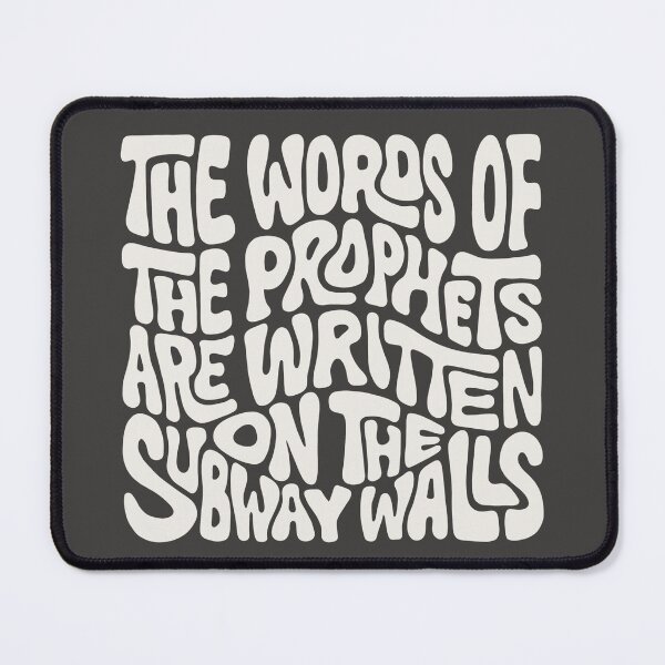 Item preview, The Words of the Prophets are Written on the Subway Walls Word Art designed and sold by Unhinged Heather.