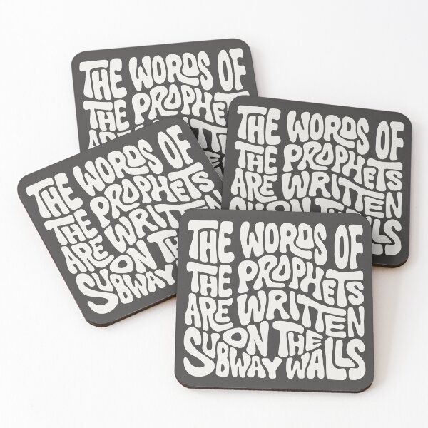 Item preview, The Words of the Prophets are Written on the Subway Walls Word Art designed and sold by Unhinged Heather.