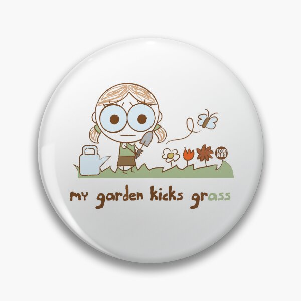 Artikelvorschau, HAPPY CAMPER - GARDEN KICKS GRASS entworfen und verkauft von TODD GOLDMAN.