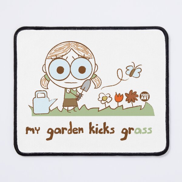 Item preview, HAPPY CAMPER - GARDEN KICKS GRASS designed and sold by TODD GOLDMAN.