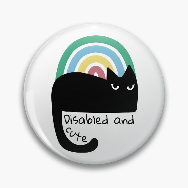 Item preview, Disability Pride Month Flag Black Cat  designed and sold by WildPalette-Art.