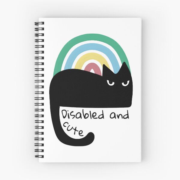Item preview, Disability Pride Month Flag Black Cat  designed and sold by WildPalette-Art.