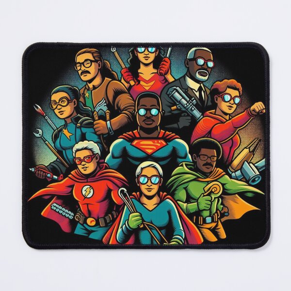 Item preview, Superhero Ensemble Artwork designed and sold by Wonderall.