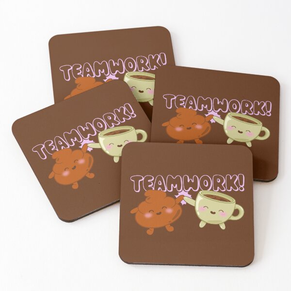 Item preview, Team Work by Poo and Coffee designed and sold by Studio Cuppa.
