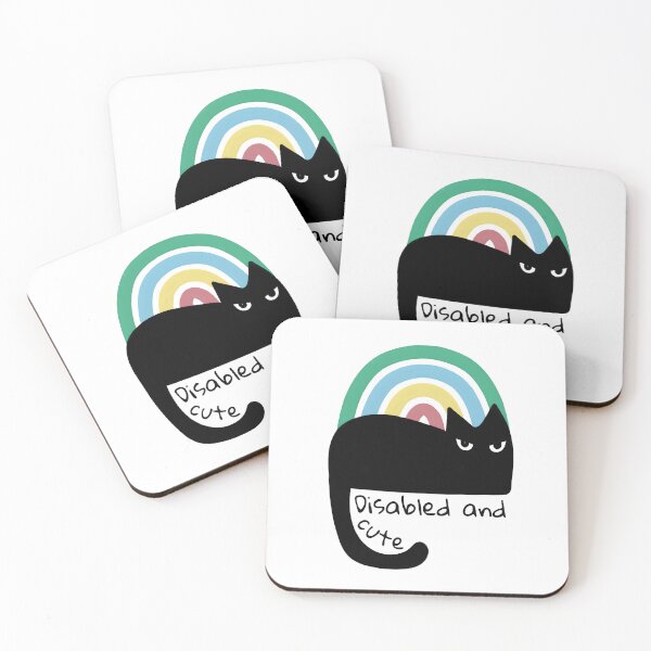 Item preview, Disability Pride Month Flag Black Cat  designed and sold by WildPalette-Art.