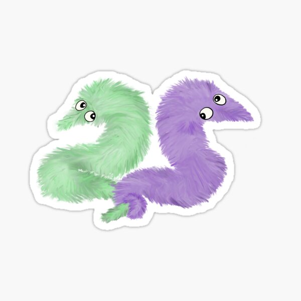 Vista previa del artículo con la obra «Gusanos que se mueven», diseñado y vendido por FriendlyVeggie.