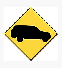 SUV sign Photographic Print