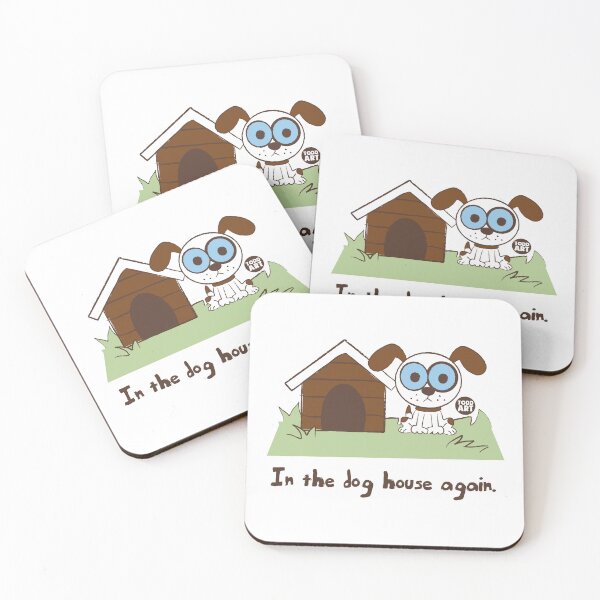 Item preview, HAPPY CAMPER - IN DOG HOUSE designed and sold by TODD GOLDMAN.