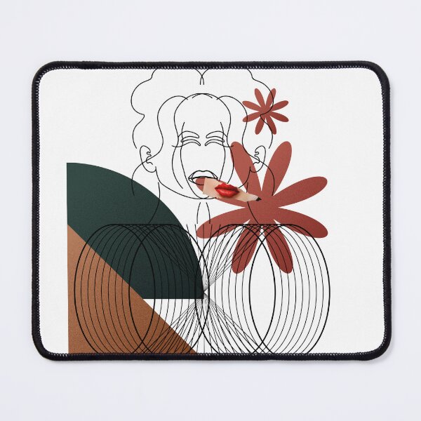 Item preview, Optical Illusion in line drawing | Artistic Fusion | Women's lips and eyes |Face  designed and sold by brynatshop.